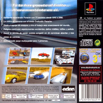 Need for Speed - Porsche 2000 (EU) box cover back